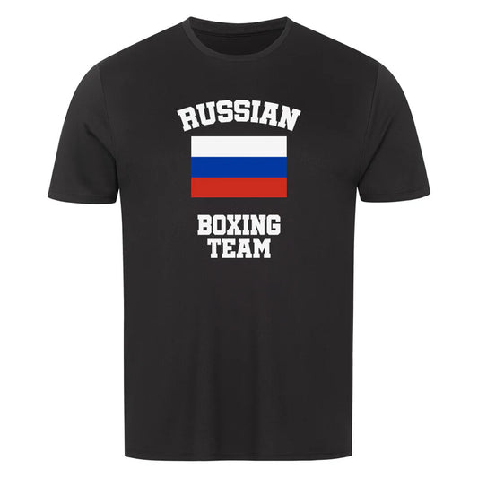 Russian Boxing Team Sport T-Shirt schwarz