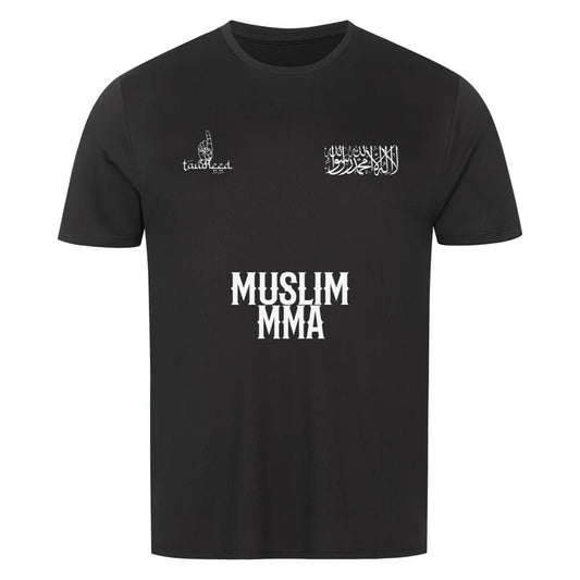 Muslim MMA Sport T-Shirt Schwarz