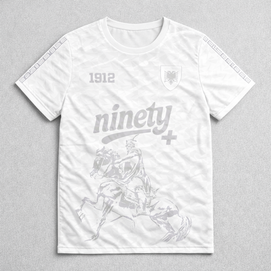 Ninety+ Essential "Albania" Jersey White {Limited Edition}